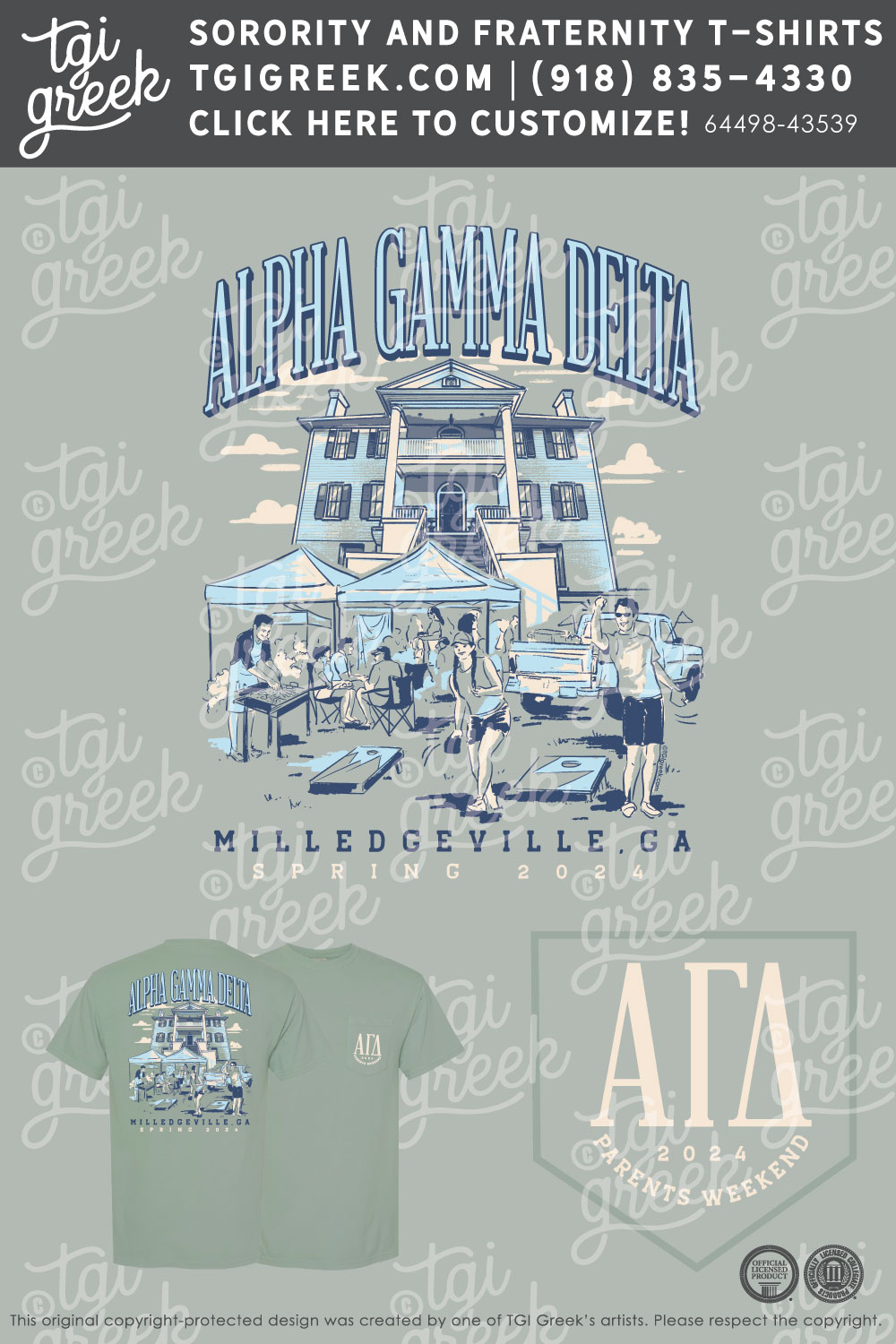 Alpha Gamma Delta – GCSU Parents Weekend – Green