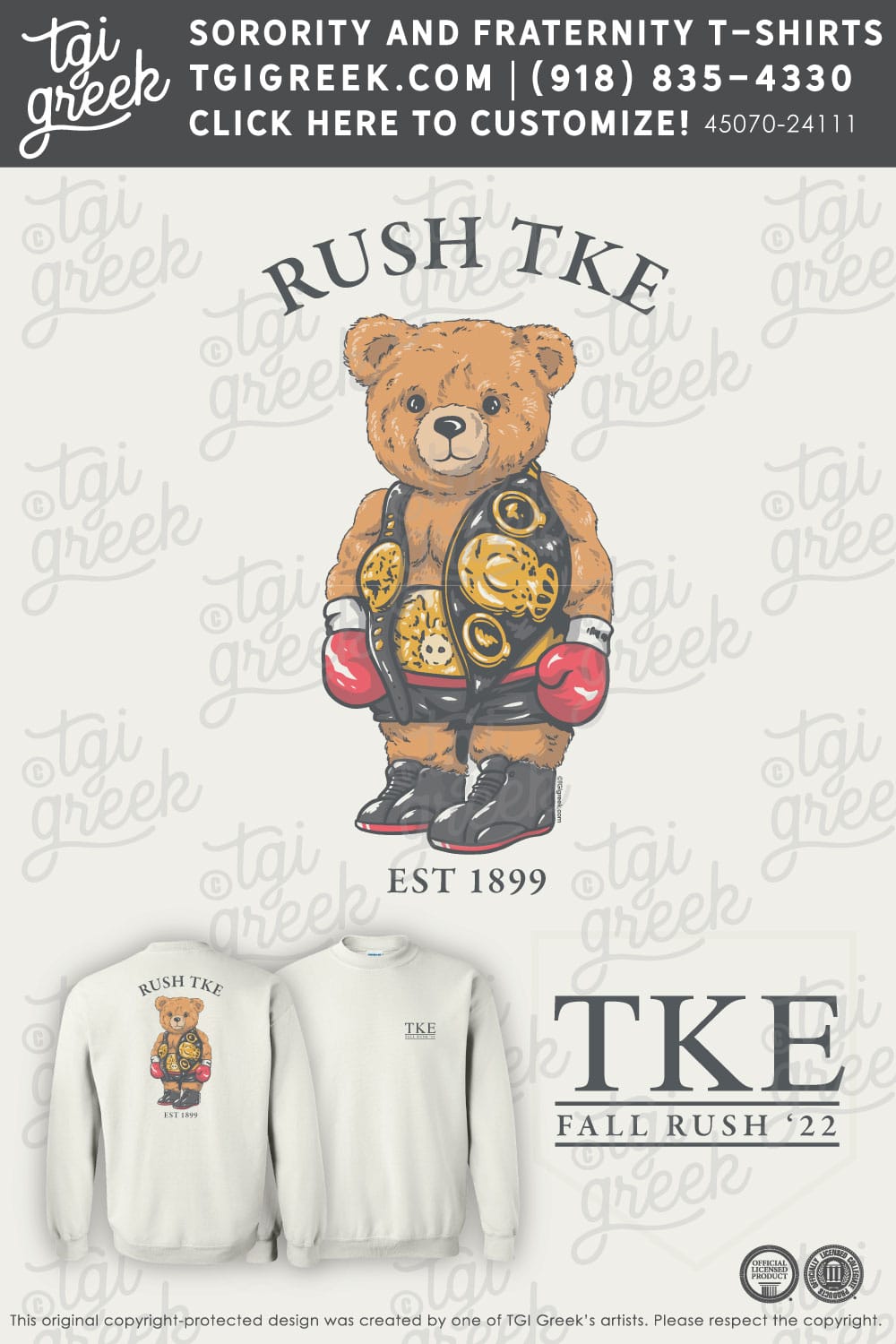 Tau Kappa Epsilon – OHSU Crewneck