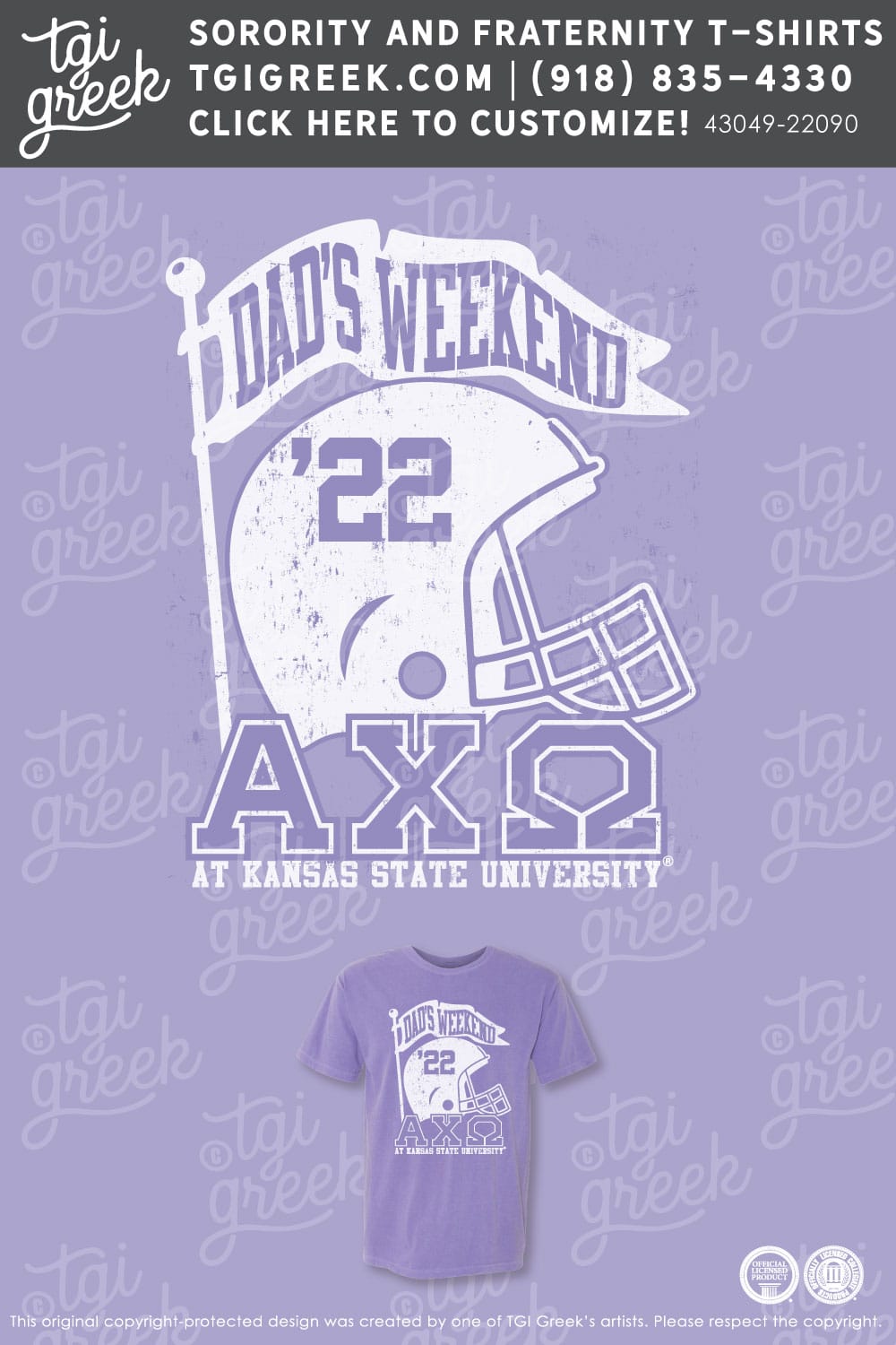 Alpha Chi Omega – KSU Dads Day Shirt