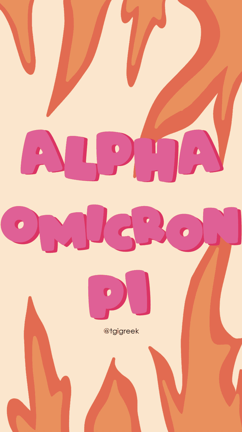 Alpha Omicron Pi – EML Firey Phone Background