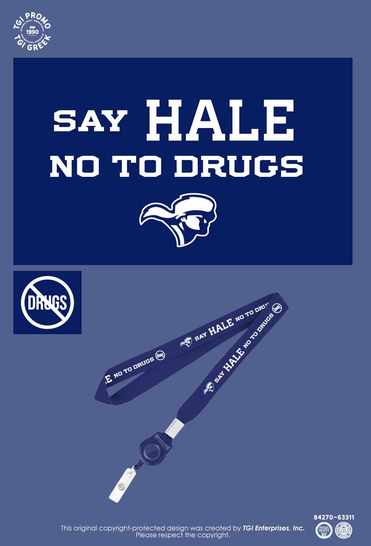 Tulsa Public Schools – Hale Drug Free Lanyard