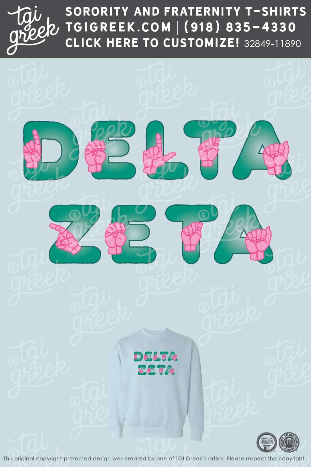 Delta Zeta – UIA Fall PR Crewneck