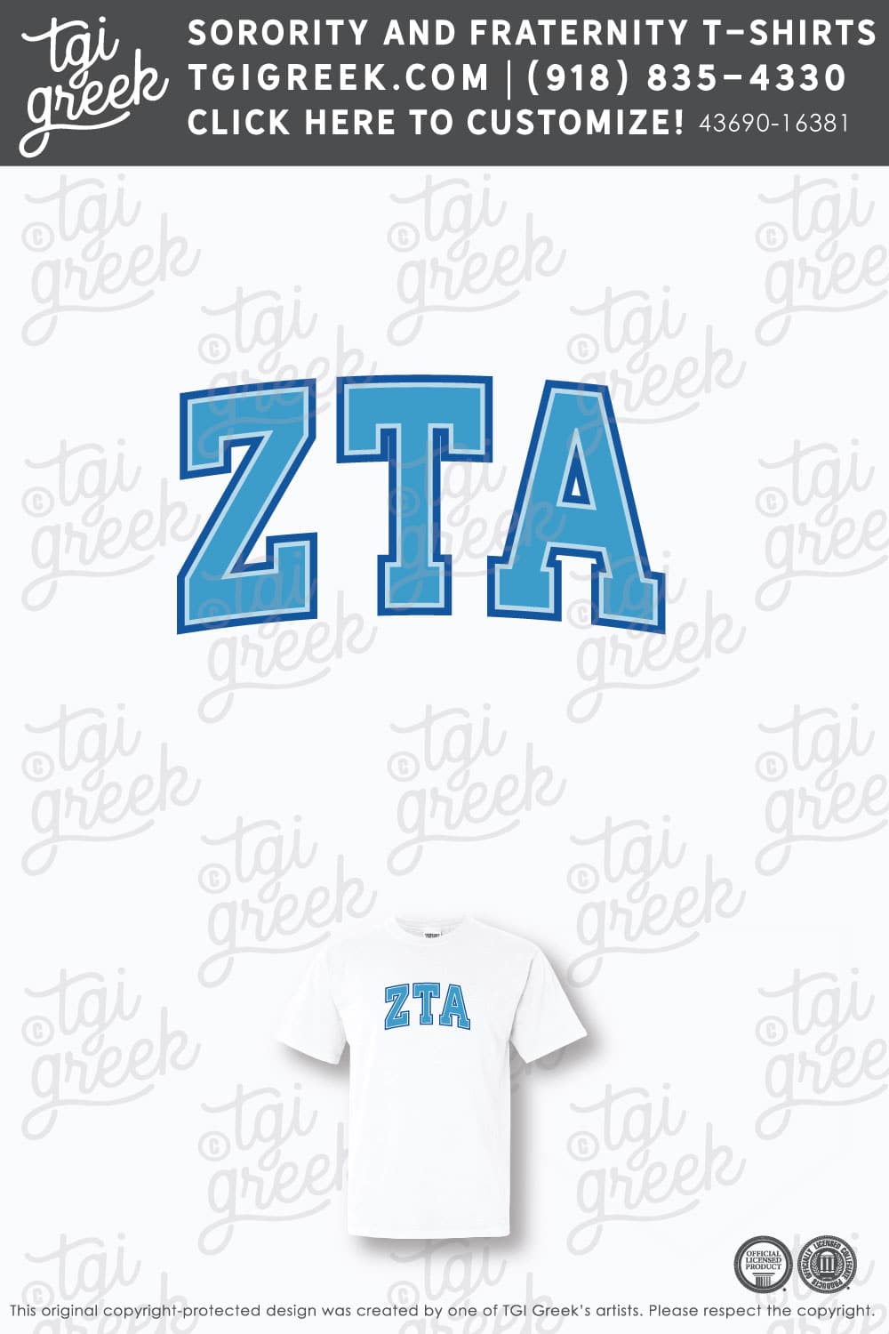 Zeta Tau Alpha – OSU Letter Shirt