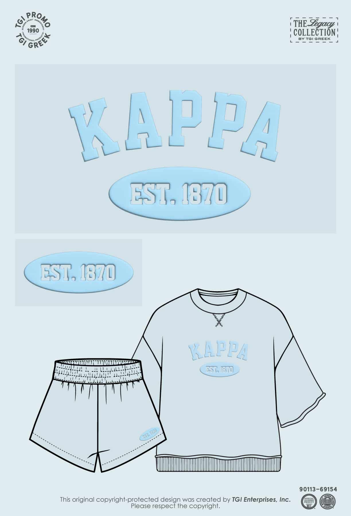 Kappa Kappa Gamma – TGI Greek New Stock Warm Up Set