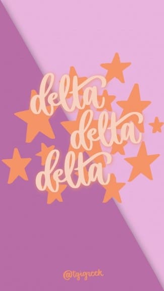 Delta Delta Delta – Phone Background Star