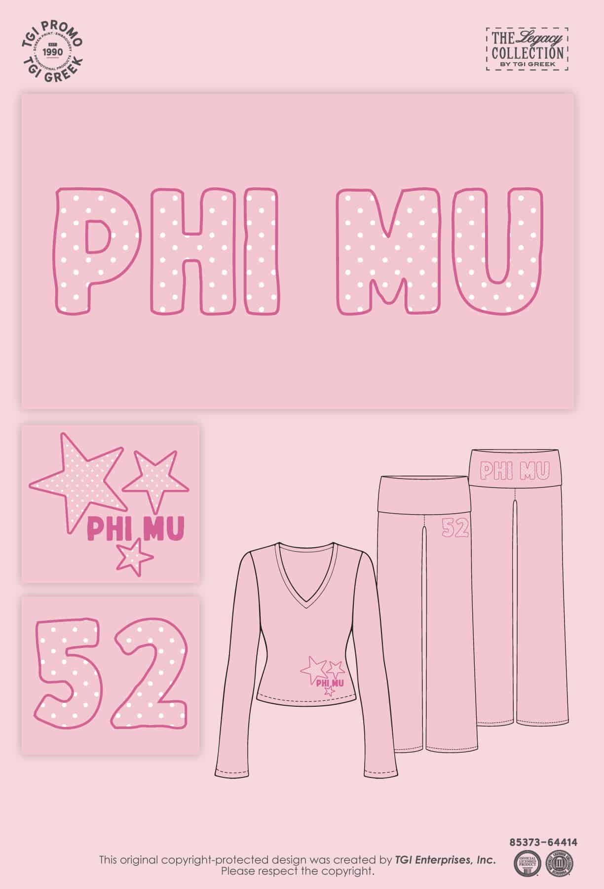 Phi Mu – USCAR PR Pant Set