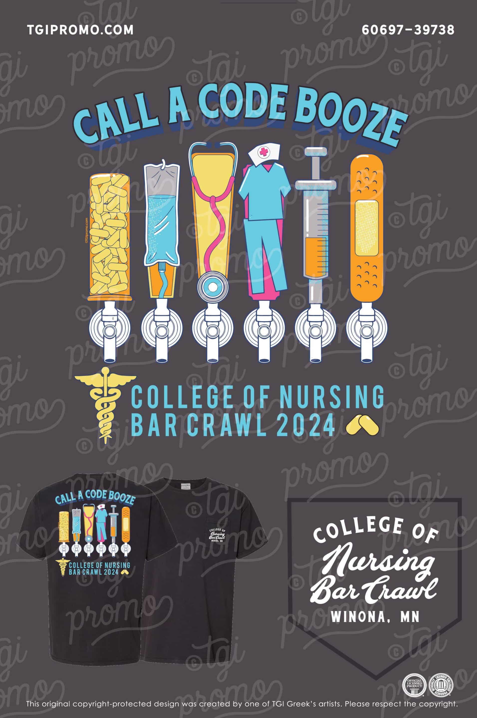 Bar Crawl – Nursing Tee