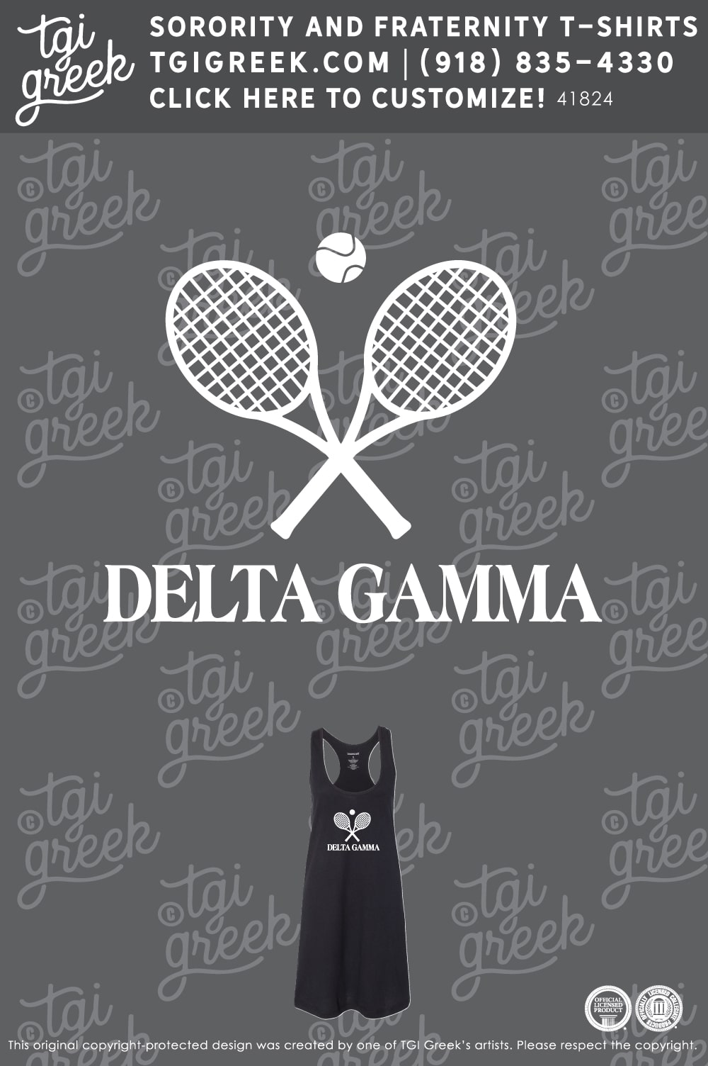 LIVE – Delta Gamma Tennis Club Mini Dress