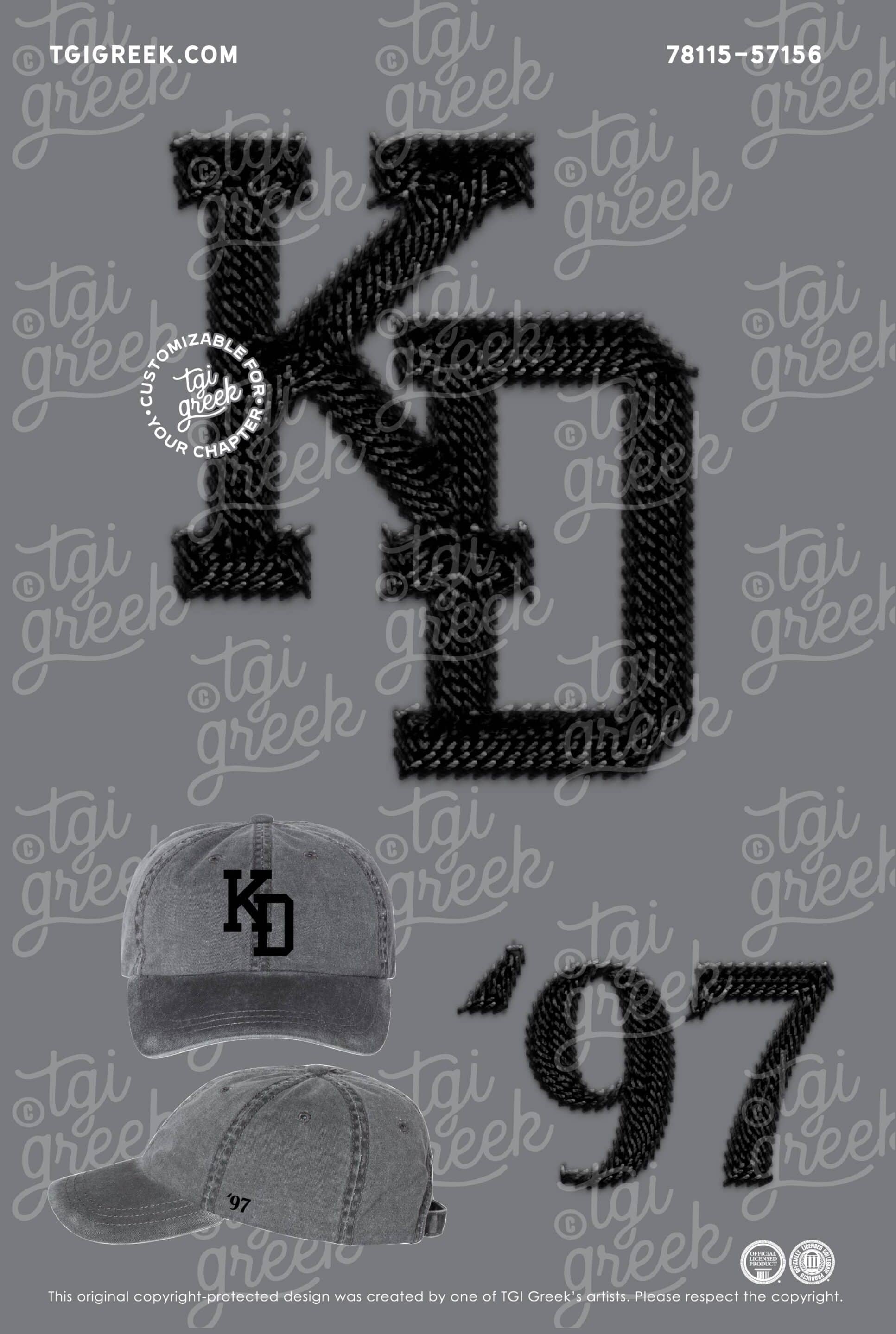 TGI – Kappa Delta Embroidery PR Hat