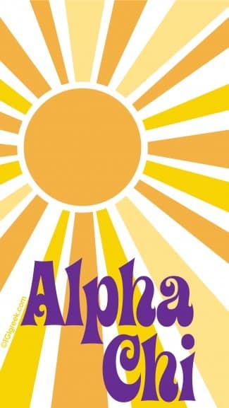 Alpha Chi Sun Rays Phone Background