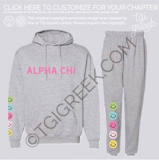 Alpha Chi Omega – Smiley Sweat Set