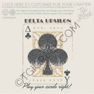TGI – Delta Upsilon Playing Card
