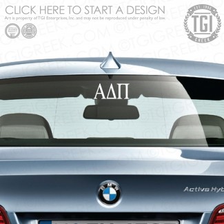 Alpha Delta Pi-UCO Car Decal