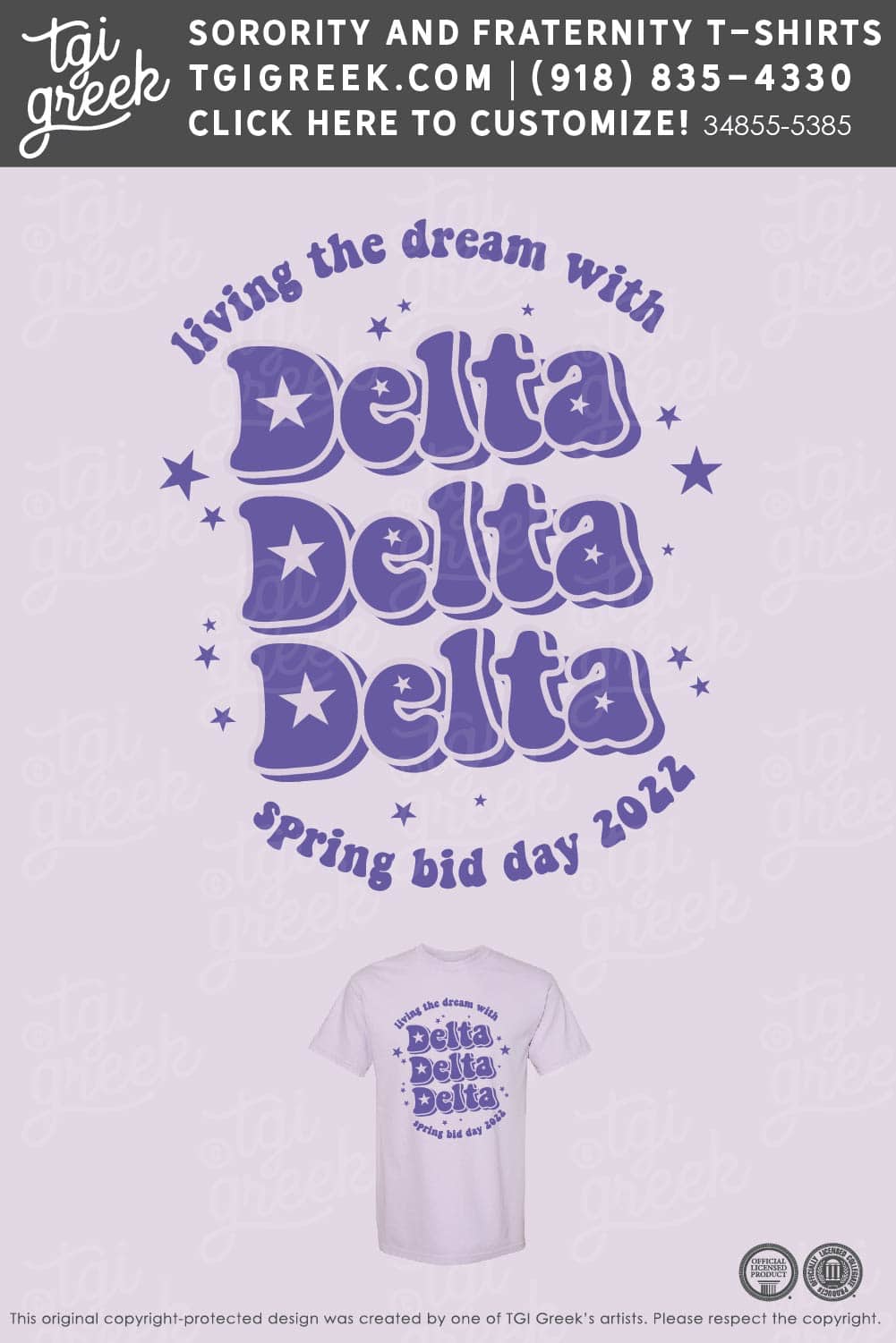 Delta Delta Delta – FSC Bid Day Heart