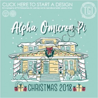 TGI-Alpha Omicron Pi Christmas House