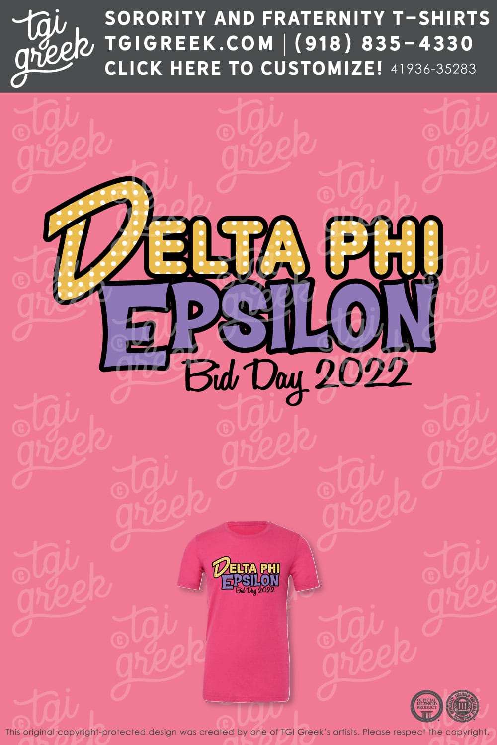 Delta Phi Epsilon – ST JOE Bid Day