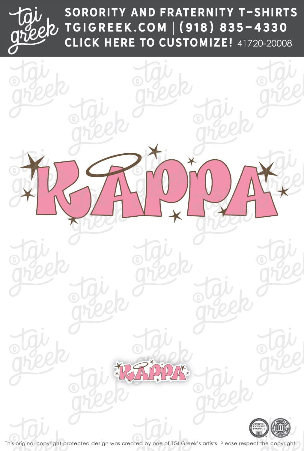 Kappa Kappa Gamma – IASU Free Bid Day Sticker