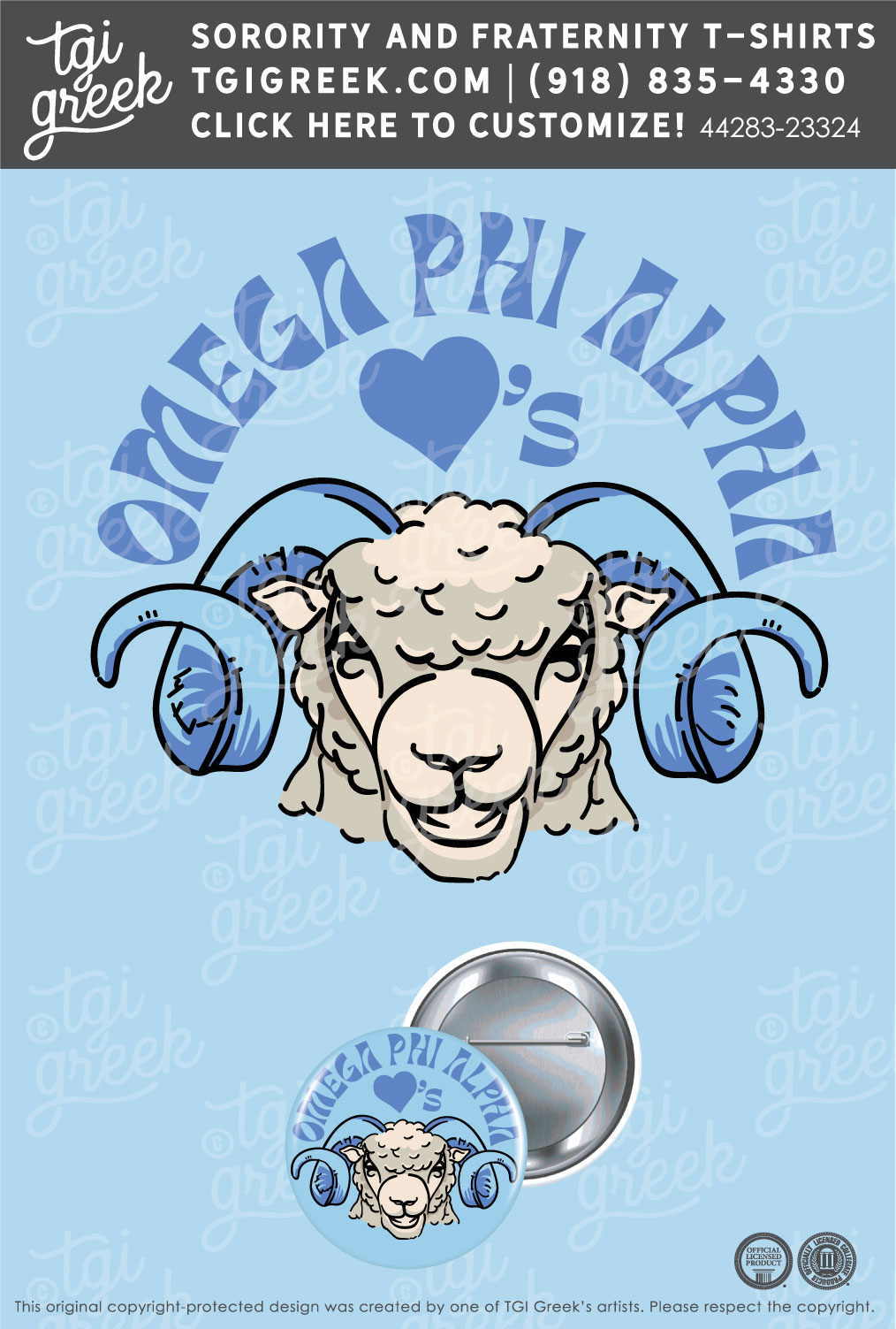 Omega Phi Alpha – UNCCH Gameday Buttons