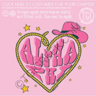 Alpha Phi – Heart Rope Bid Day