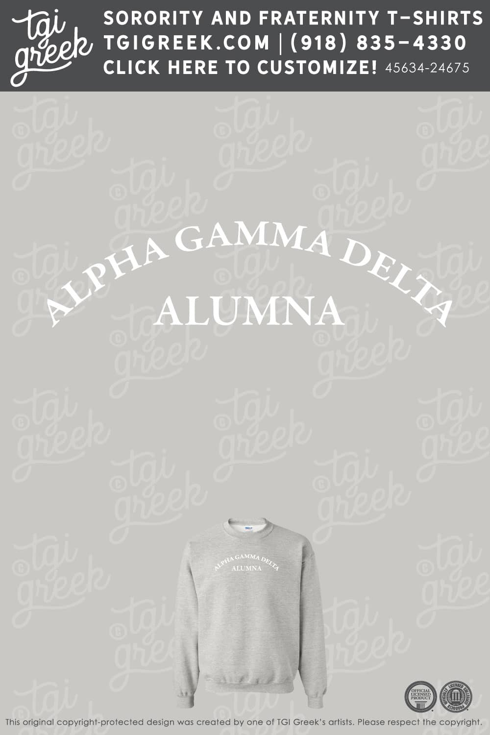 Alpha Gamma Delta – UTD Crewneck