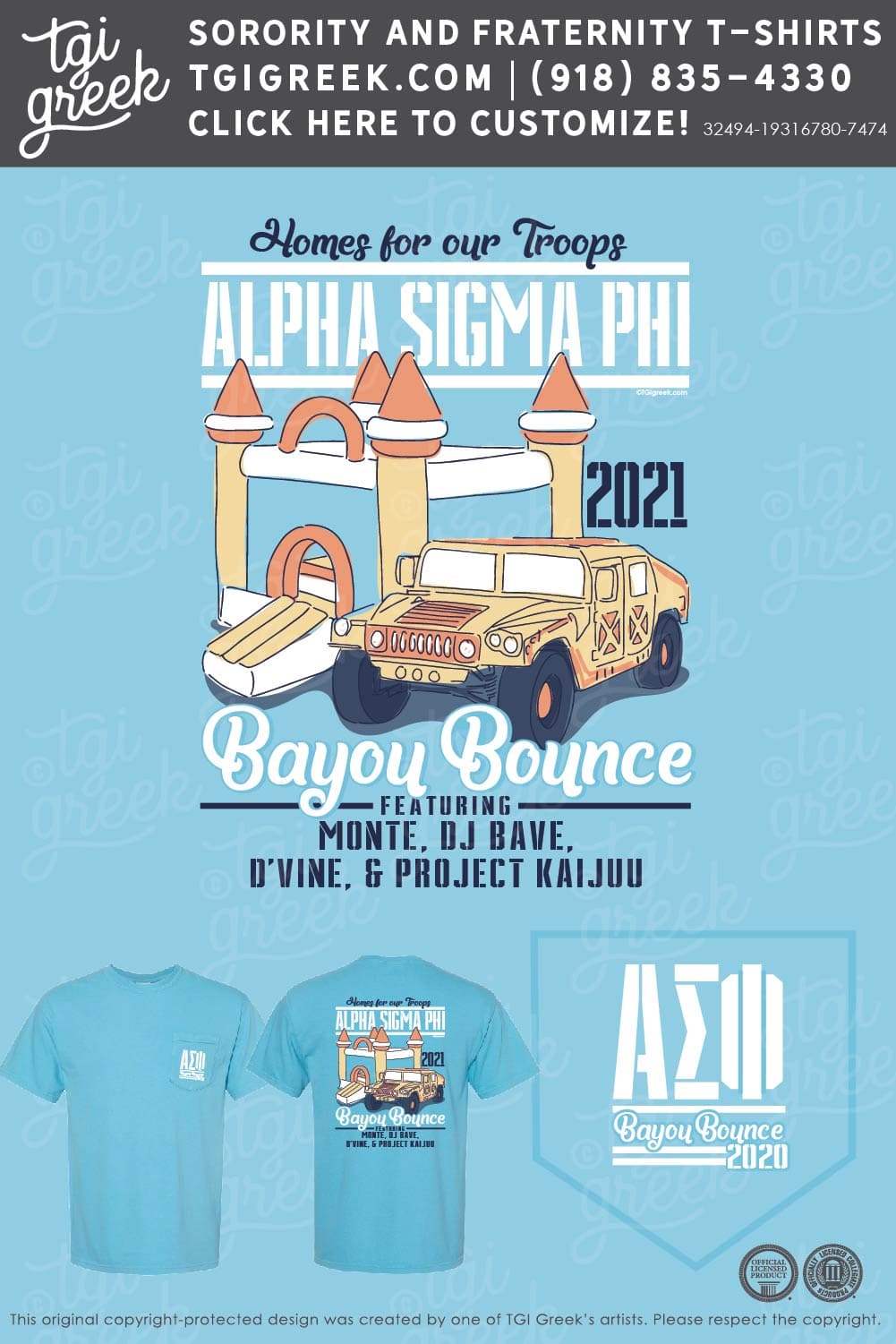Alpha Sigma Phi – OU Bayou Bounce – Blue