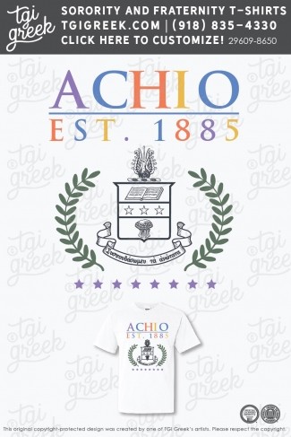 TGI – Alpha Chi Omega Colorful Crest