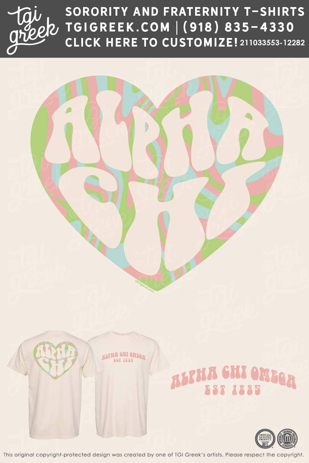 Alpha Chi Omega – Live Sale Nov Heart