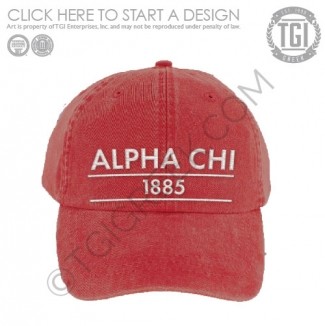 TGI-Alpha Chi Omega Hat Design