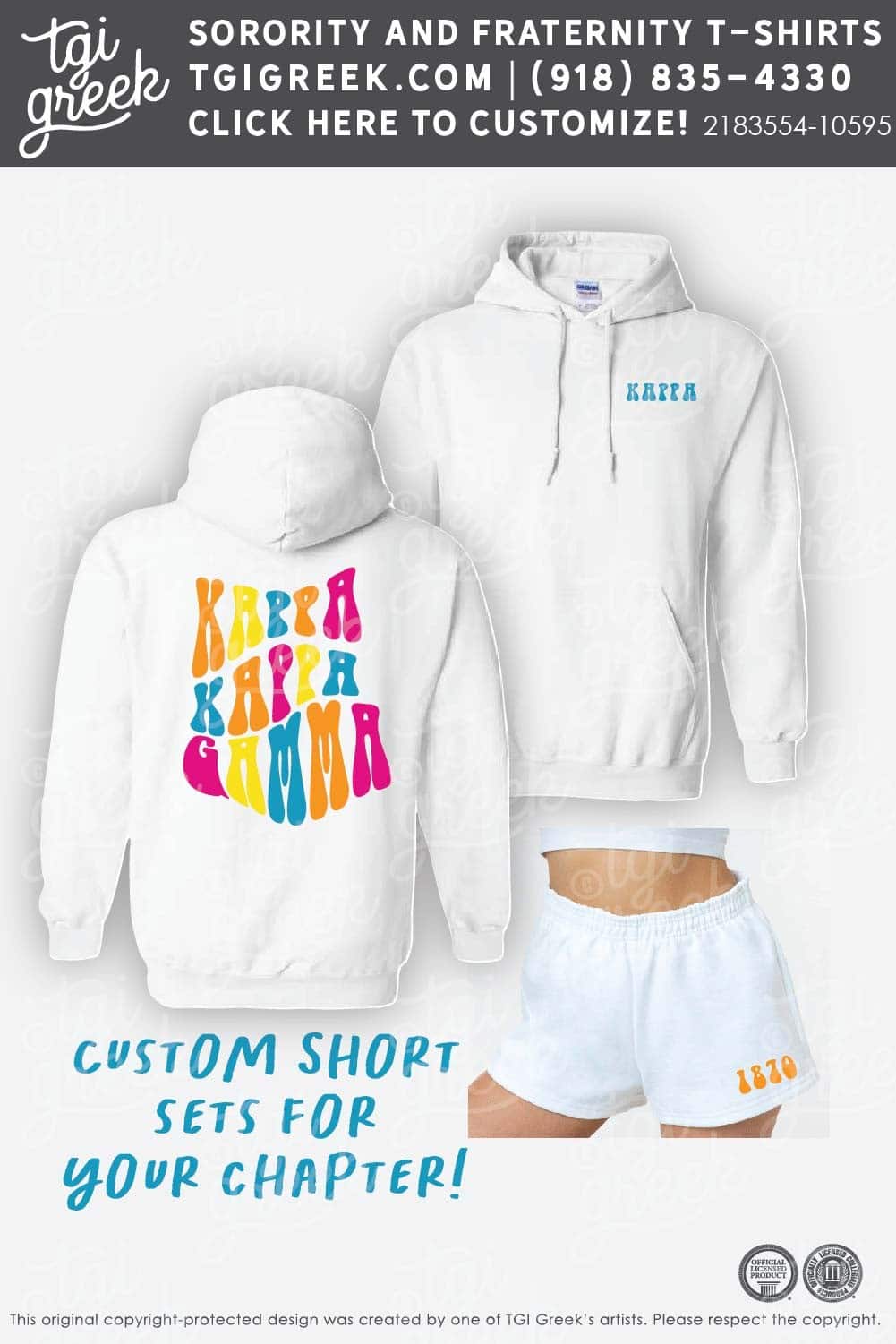 TGI – Kappa Kappa Gamma Short Set Live Sale