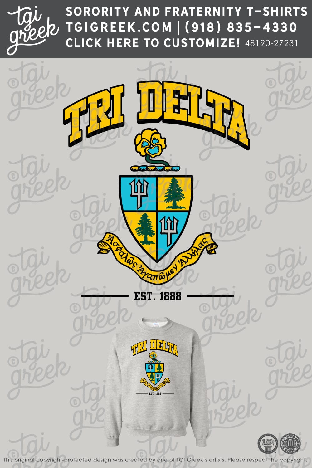 Delta Delta Delta – OSU Sweatshirt