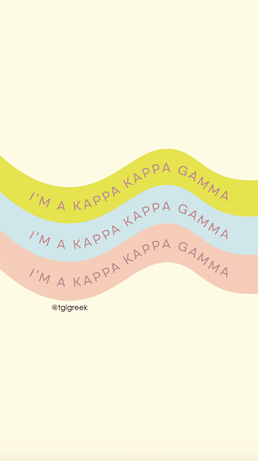 Kappa Kappa Gamma – EML – Wavy Squiggle Design