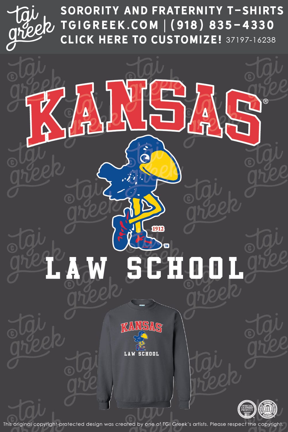 Kansas Univ – All School Sweatshirt