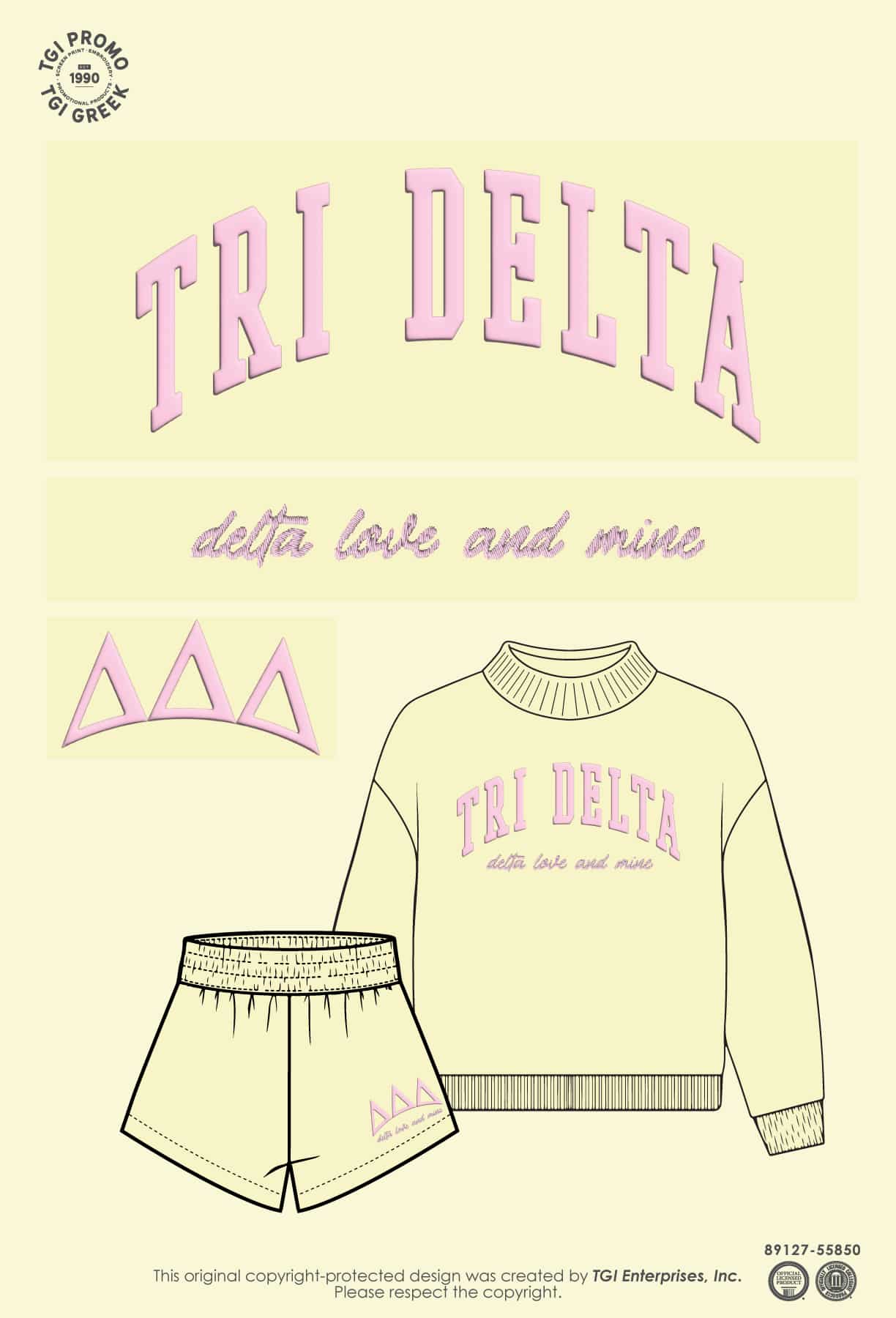 Delta Delta Delta – OREST Mockneck Set