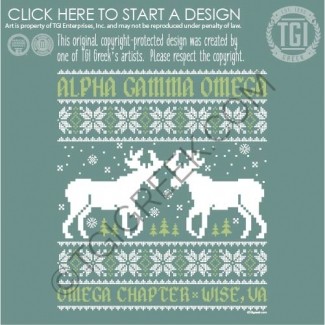 Alpha Gamma Omega UVCW Christmas Shirt Fundraiser