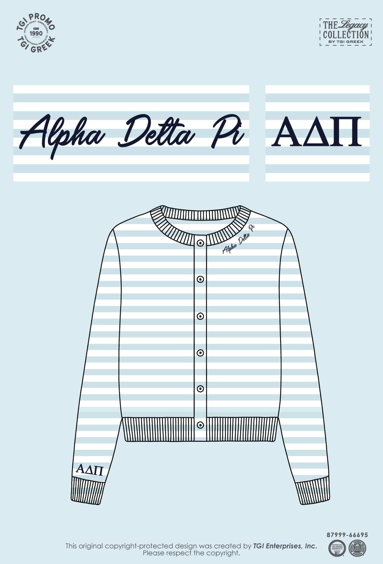 Alpha Delta Pi – TGI Greek New Stock Cardigan