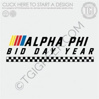 TGI-Alpha Phi Nascar Bid Day