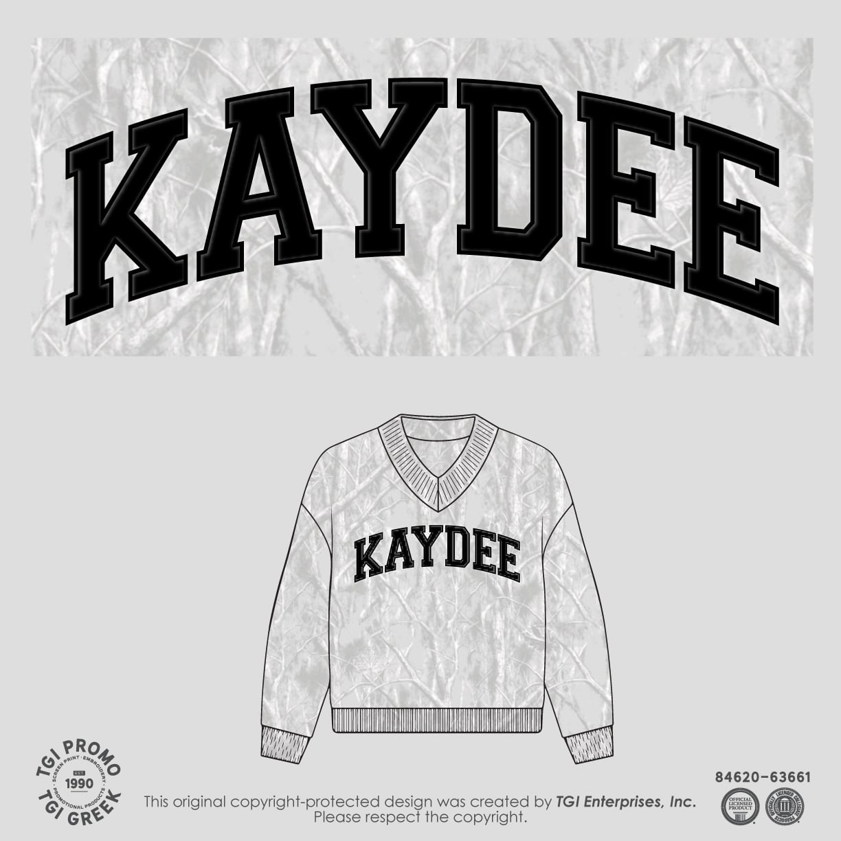 Kappa Delta – TGI V-Neck Camo