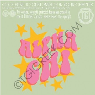 TGI-Alpha Chi Omega bellbottom Stars