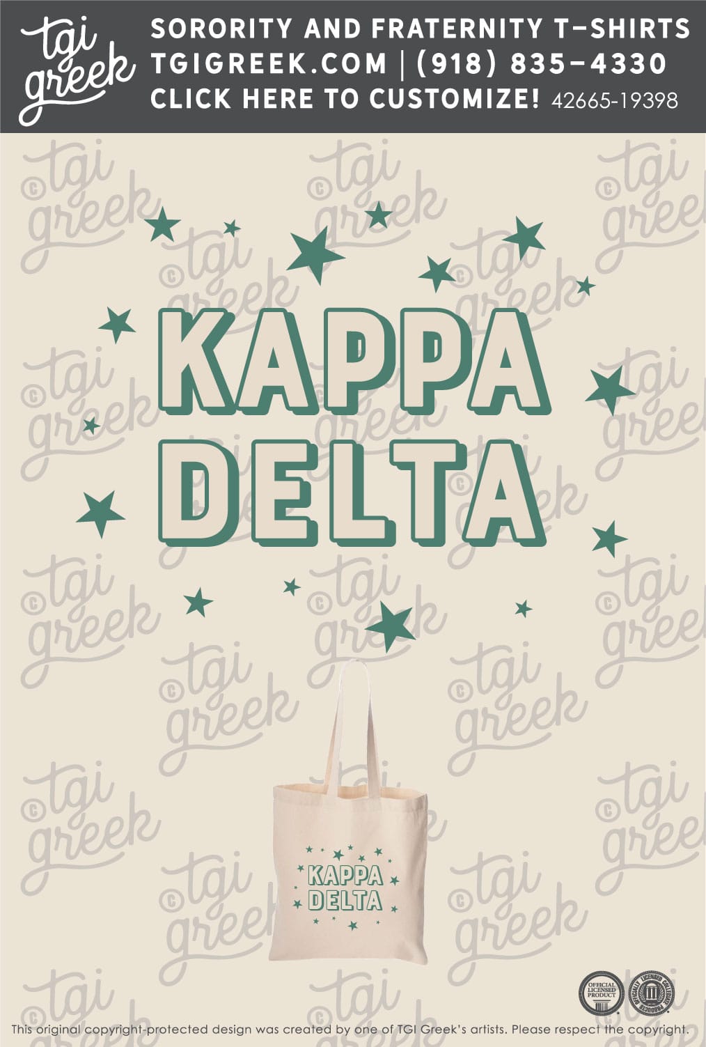 Kappa Delta – COSU Free Totes