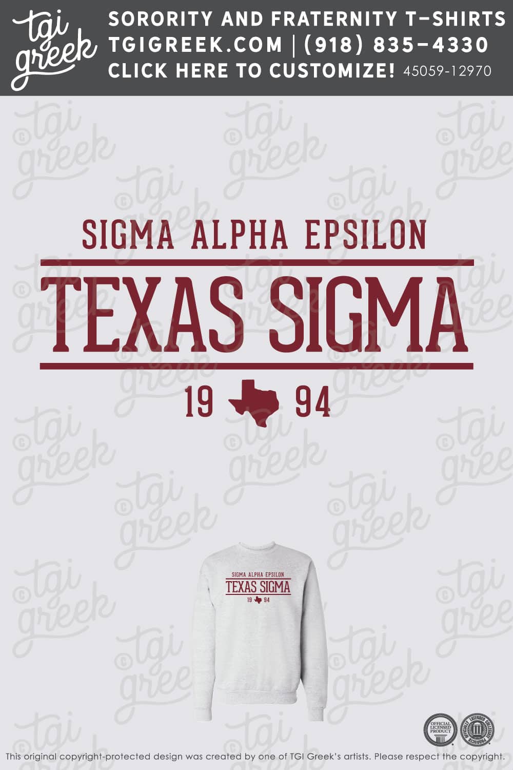 Sigma Alpha Epsilon – TXSU PR Sweatshirt