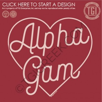 TGI-Alpha Gamma Delta Curly Cue Heart