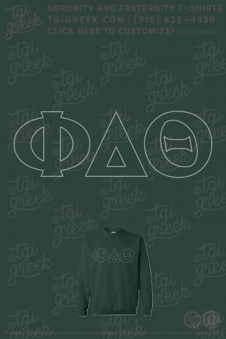 TGI – Phi Delta Theta Simple Embroidery Fraternity