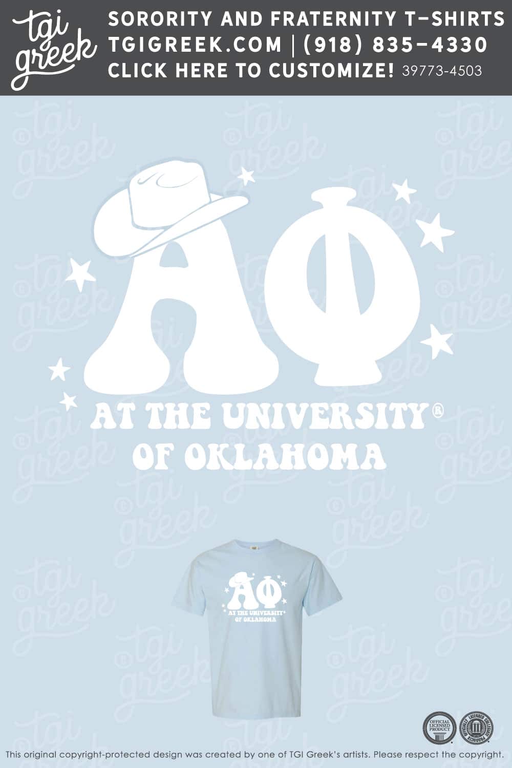 Alpha Phi – OU Summer PR Tee