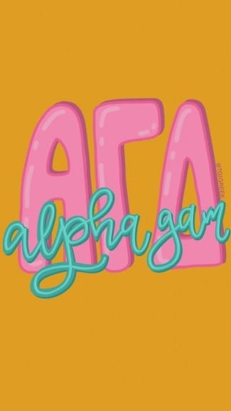Alpha Gamma Delta Bubble Phone Background