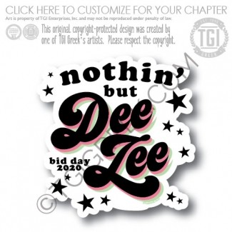 Delta Zeta – Bid Day Stickers