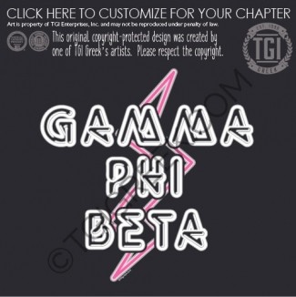 Gamma Phi Beta – Lightning Bolt