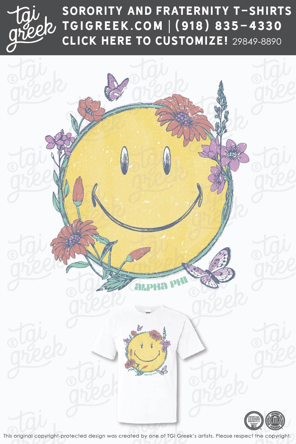 TGI – Alpha Phi Flowers Smile