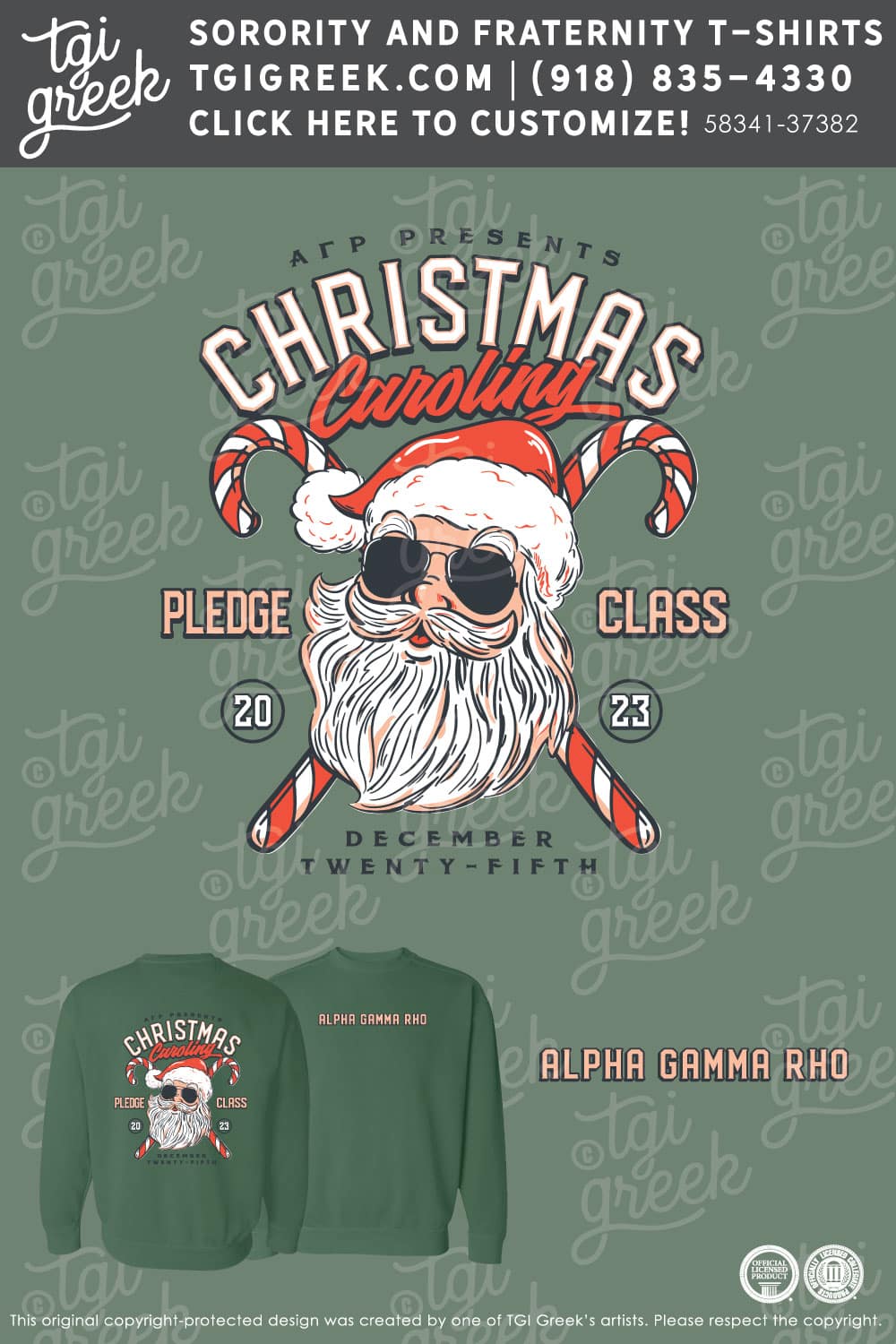 Alpha Gamma Rho – PURD Christmas Caroling