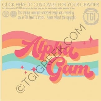 TGI-Alpha Gamma Delta Retro Rainbow Magic
