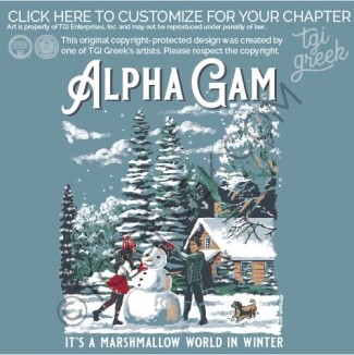 TGI Alpha Gamma Delta Winter in the Woods